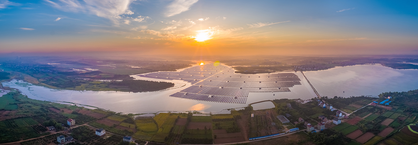 Jinko Powers 123.235 MW Fishery-solar Hybrid PV Power Generation Project in Poyang, Jiangxi Province